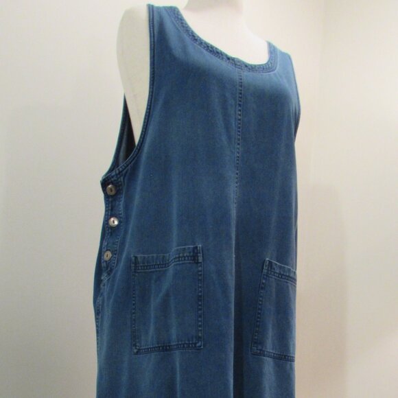 CJ Banks Cotton/Lyocell Tank Jumper Maxi 1X - Picture 1 of 16